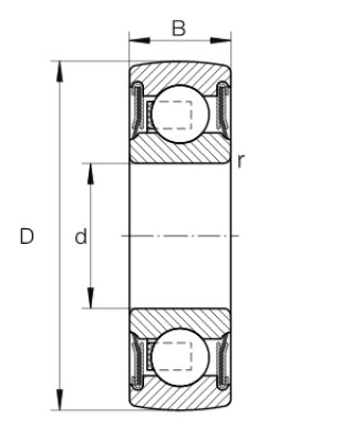 INA 608 KDD-B upínací ložisko - N2 - 2