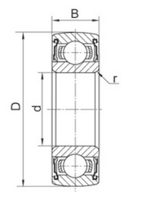 MTM K6204-2RS kuličkové ložisko - N2 - 2