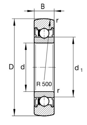 INA LR 203-2RSR ložisková kladka - N2 - 2