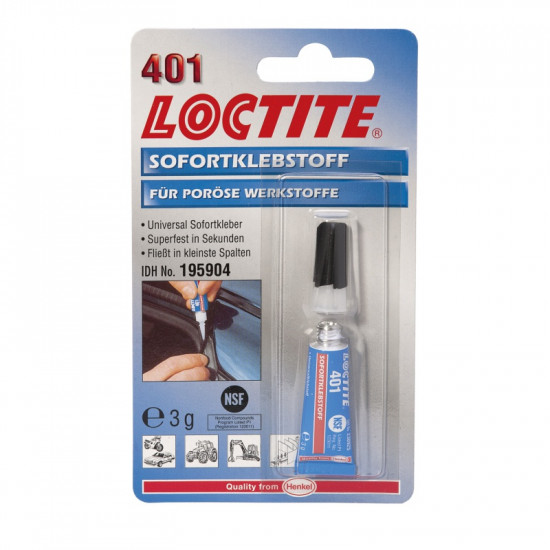 Loctite 401 - 3 g vteřinové lepidlo blistr - N2