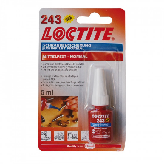 Loctite 243 - 5 ml zajišťovač šroubů SP - N2