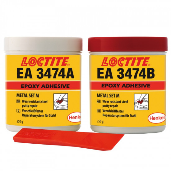 Loctite EA 3474 - 500 g kovem plněný tmel odolný oděru - N2