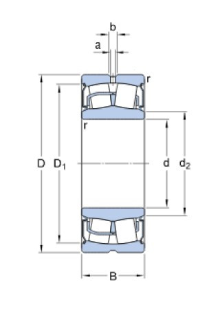 SKF BS2-2208-2RS/VT143 soudečkové ložisko - N2 - 2