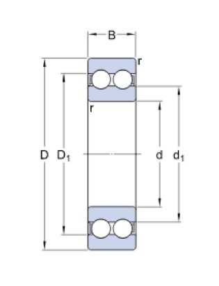 SKF 4306 ATN9 kuličkové ložisko - N2 - 2