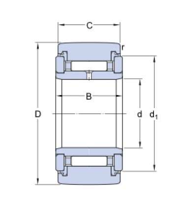 SKF NATR 10 PPX opěrná kladka - N2 - 2