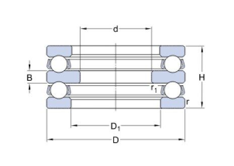SKF 52207 axiální kuličkové ložisko - N2 - 2