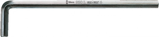 Klíč zástrčný šestihranný 4 x 140 mm prodloužený chromovaný 950 L, WERA 021620 - N2
