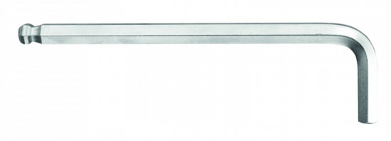 Klíč zástrčný šestihranný palcový s kulovou hlavou 1/16" x 78 mm chromovaný, NAREX 443000344 - N2