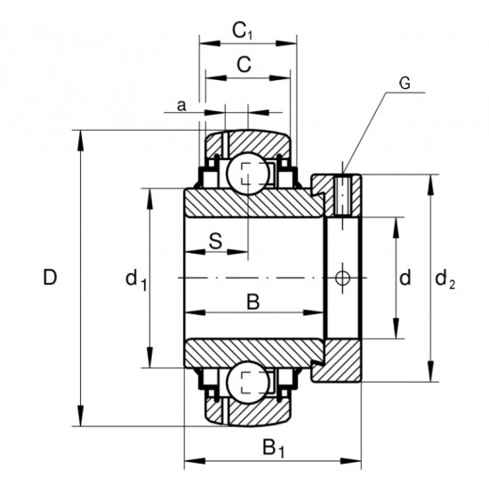 INA GE 50-KRR-B ložisko - N2 - 2