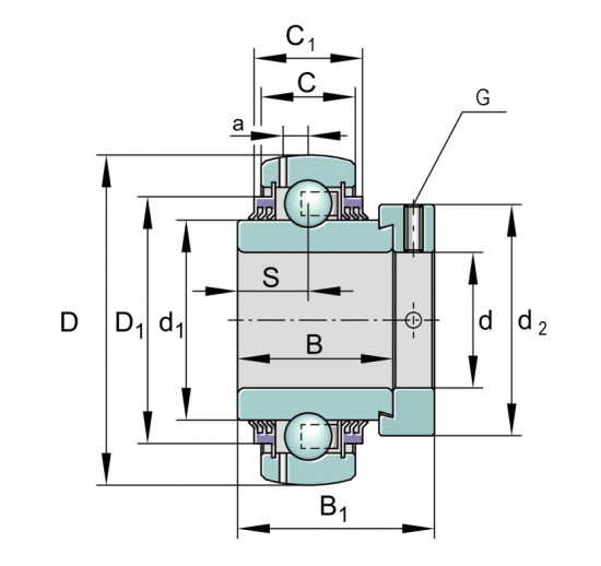 INA GE 50-XL-KTT-B ložisko - N2 - 2