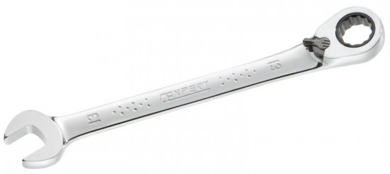 Klíč ráčnový očkoplochý s přepínací páčkou 22x22 mm, EXPERT E117371 - N2
