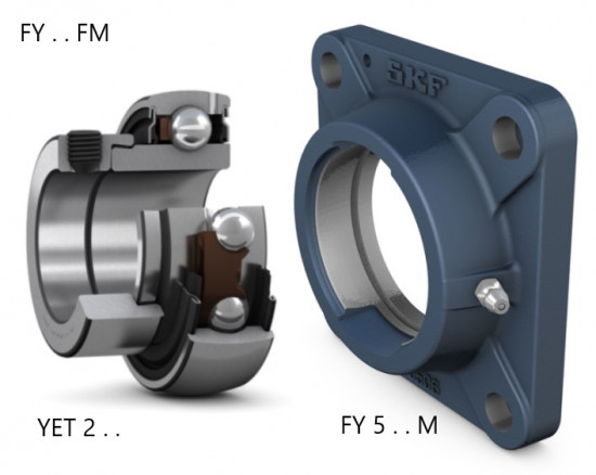 SKF FY 20 FM přírubová ložisková jednotka - N2 - 2
