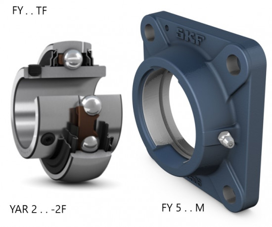 SKF FY 40 TF přírubová ložisková jednotka - N2 - 2