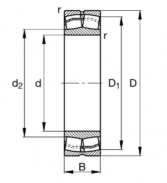 FAG 22224-E1-XL-K soudečkové ložisko - N2 - 2