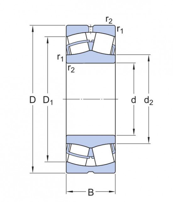 SKF 21306 CC/C3 soudečkové ložisko - N2 - 2