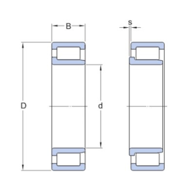 SKF NJG 2309 VH/C3VB027 válečkové ložisko - N2 - 2