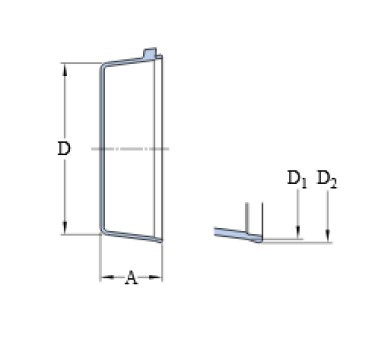 SKF ECY 205 koncové víko - N2 - 3