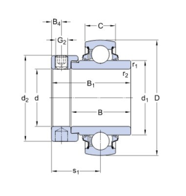SKF YEL 210-DW/AG (YELAG 210) upínací ložisko - N2 - 2