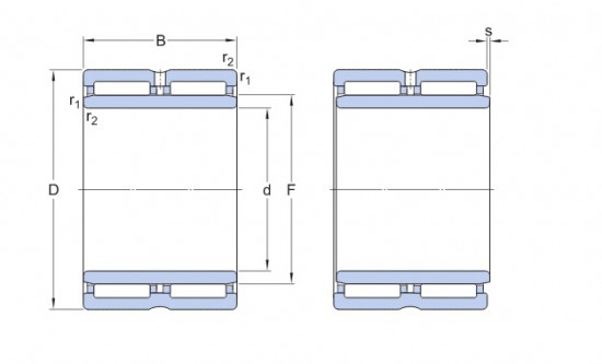 SKF NA 6908 jehlové ložisko - N2 - 2