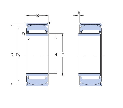 SKF PNA 17/35 jehlové naklápěcí ložisko - N2 - 2