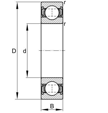 FAG 6013-2RSR kuličkové ložisko - N2 - 2