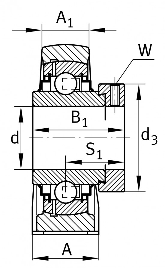 INA RSHE60-XL-N ložisková jednotka - N2 - 2
