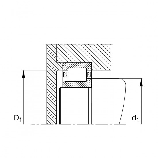 FAG NJ 2316-E-XL-M1 válečkové ložisko - N2 - 3