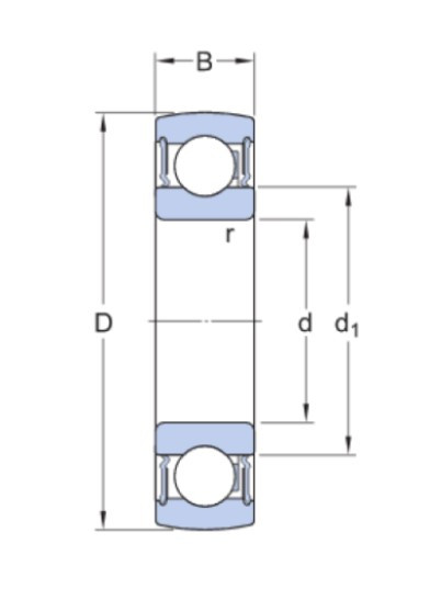 SKF 1726212-2RS1 upínací ložisko - N2 - 2