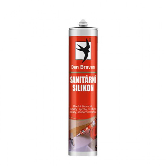 Debbex Sanitární silikon - 280 ml hnědá, kartuše - N2