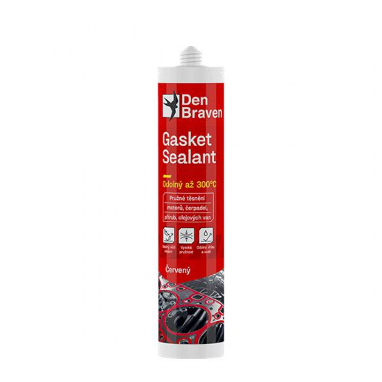 Debbex Gasket sealant červený - 280 ml cihlově červená, kartuše - N2