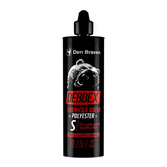 Debbex Chemická kotva POLYESTER S - 380 ml kartuše - N2