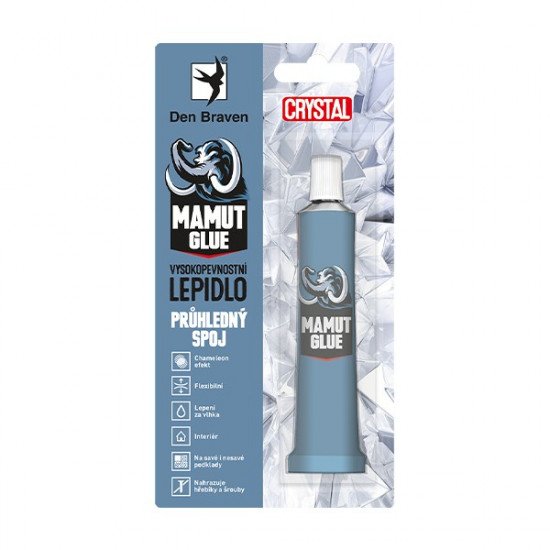 Debbex MAMUT GLUE Crystal - 25 ml transparentní, tuba v blistru - N2