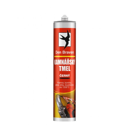 Debbex Kamnářský tmel - 280 ml černá, kartuše - N2