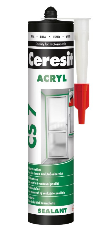 Ceresit CS 7 Acryl - 280 ml akrylový tmel bílý - N2