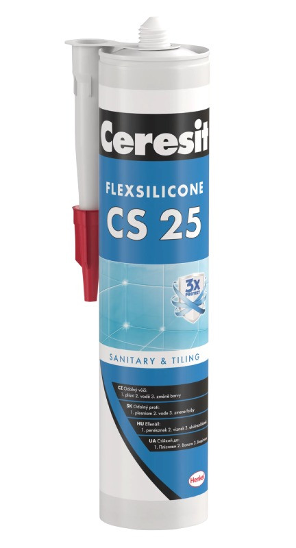 Ceresit CS 25 - 280 ml silikon sanitár jasmine - N2