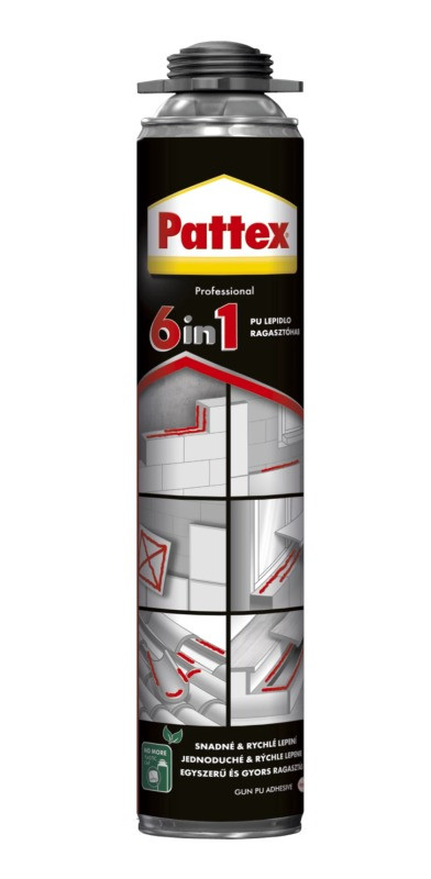 Pattex PU lepidlo 6v1 - 750 ml pistolové - N2