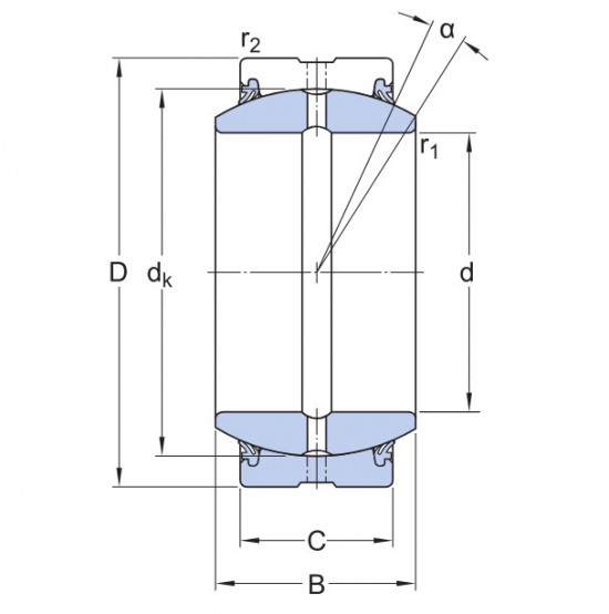SKF GE 30 ES-2RS kloubové ložisko ocel/ocel - N2 - 2