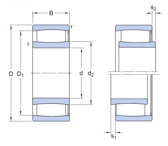 SKF C2214 V/C3 toroidní ložisko CARB - N2 - 2