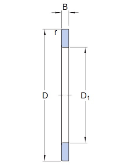 SKF GS 81105 axiální ložiskový kroužek - N2 - 2