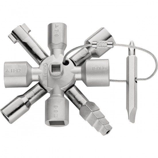 KNIPEX 00 11 01 TwinKey® Klíč pro běžné skříně a systémy zavírání 92 mm - N2 - 2