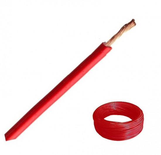 Kabel H05V-K 1,00 červený - N2