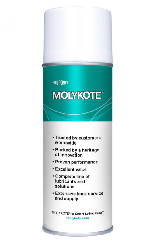 Molykote 557 Silicone Dry Film Lubricant - 312 g suchý mazací lak sprej - N2
