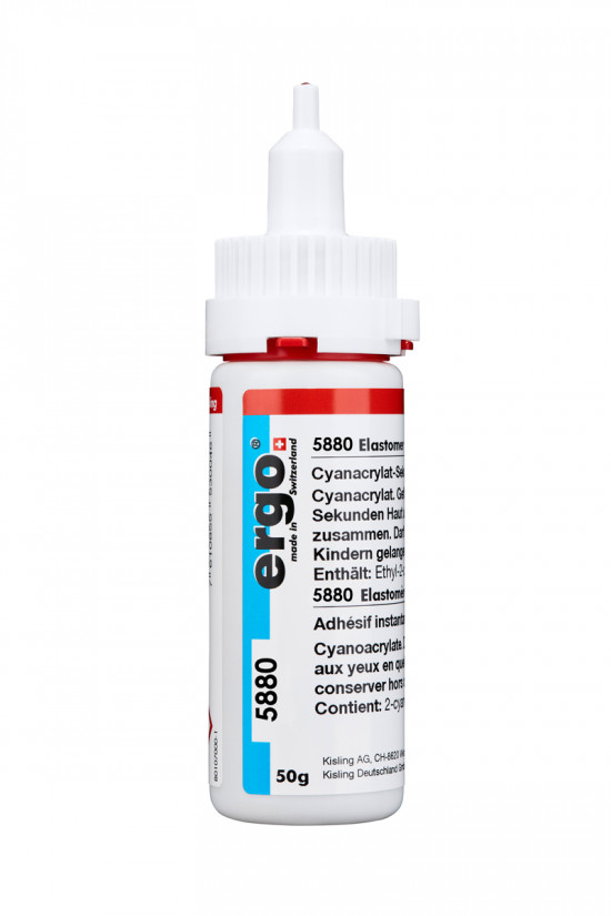 Ergo 5880 - 50 g vteřinové lepidlo pevnostní a pružné, černé - N2