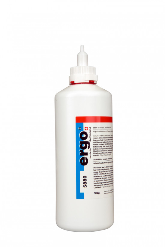 Ergo 5880 - 500 g vteřinové lepidlo pevnostní a pružné, černé - N2