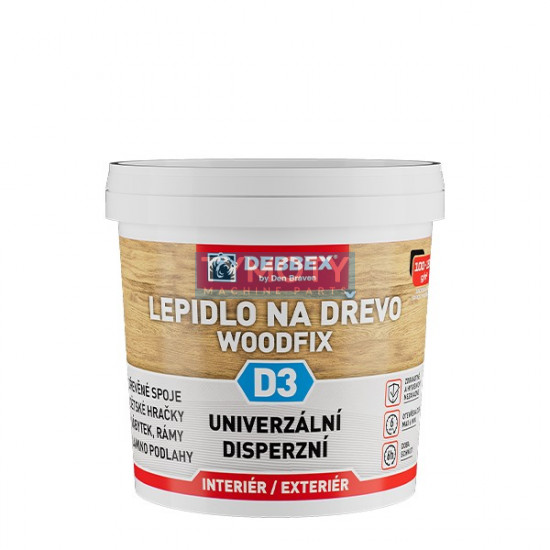 Debbex Lepidlo na dřevo WOODFIX D3 - 1 kg transparentní, kbelík | Tymoty.cz