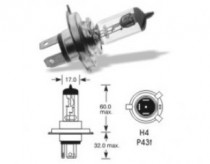Žárovka 24V H4 75/70W P43t-38, Autolamp - N1