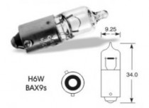 Žárovka 12V 6W BAX9s halogen, ELTA - N1