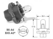 Žárovka 12V 2W BX8,4d světle zelená patice, NARVA - N1