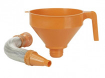 Trychtýř plastový pr. 160 mm s kovovou trubicí 300 mm, pr.výstupu 18 mm PRESSOL 02 675 - N1