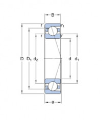 SKF 7216 CDGA/P4A ložisko - N1
